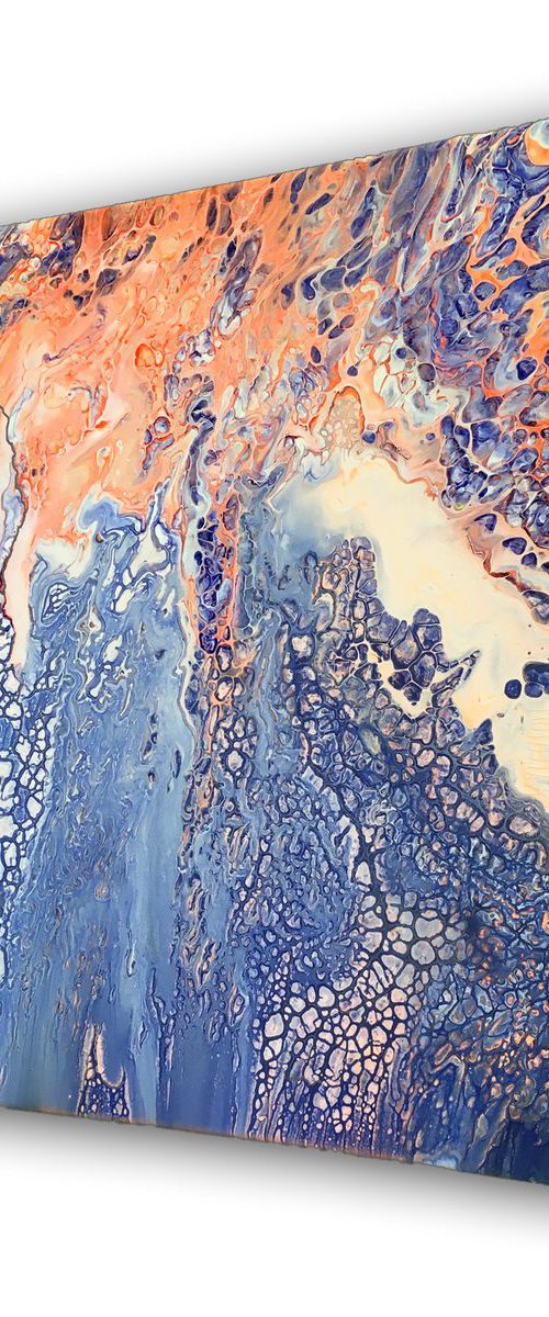 "Metastasis" - SPECIAL PRICE - Original Abstract PMS Acrylic Painting - 16 x 20 inches by Preston M. Smith (PMS)