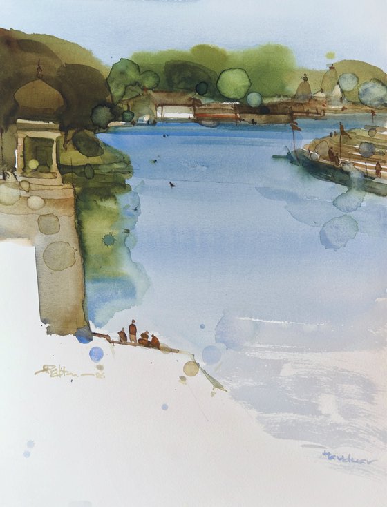 Ganga flows, Haridwar views