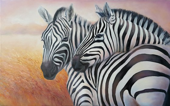 Zebras (80x50cm)