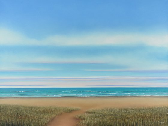 Beach Day - Blue Sky Seascape