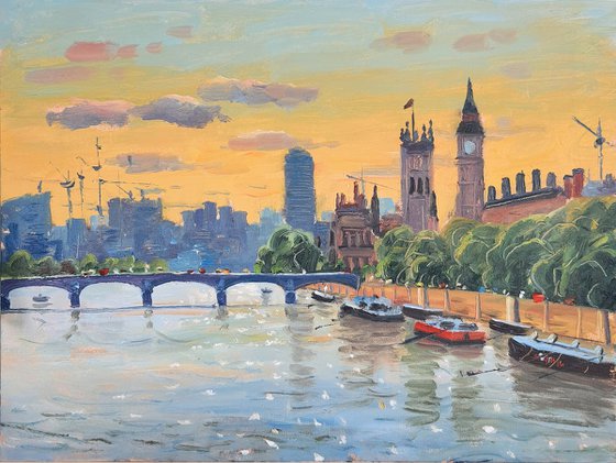 View of London with Parliament