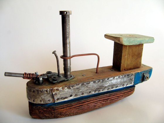 wooden ship tin tin