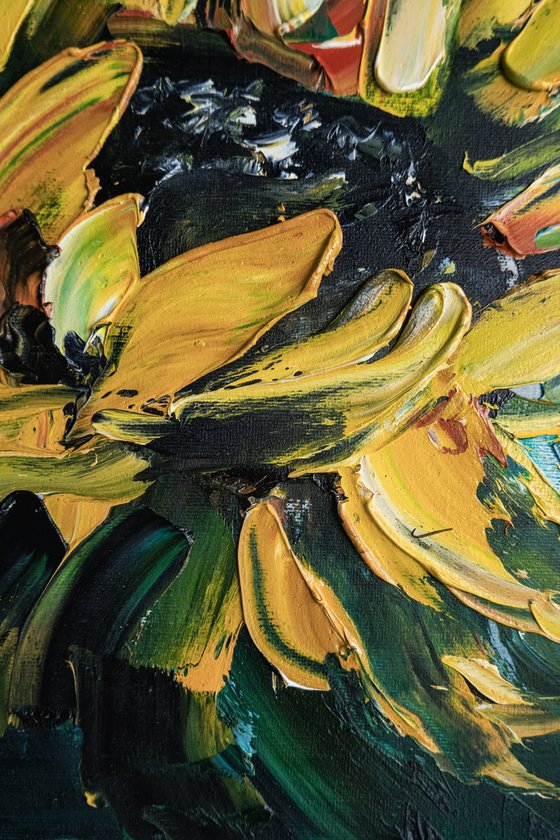 Sunflower Field Oil Painting