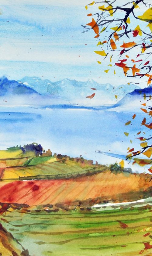 Autumn in Lavaux by Ksenia Astakhova