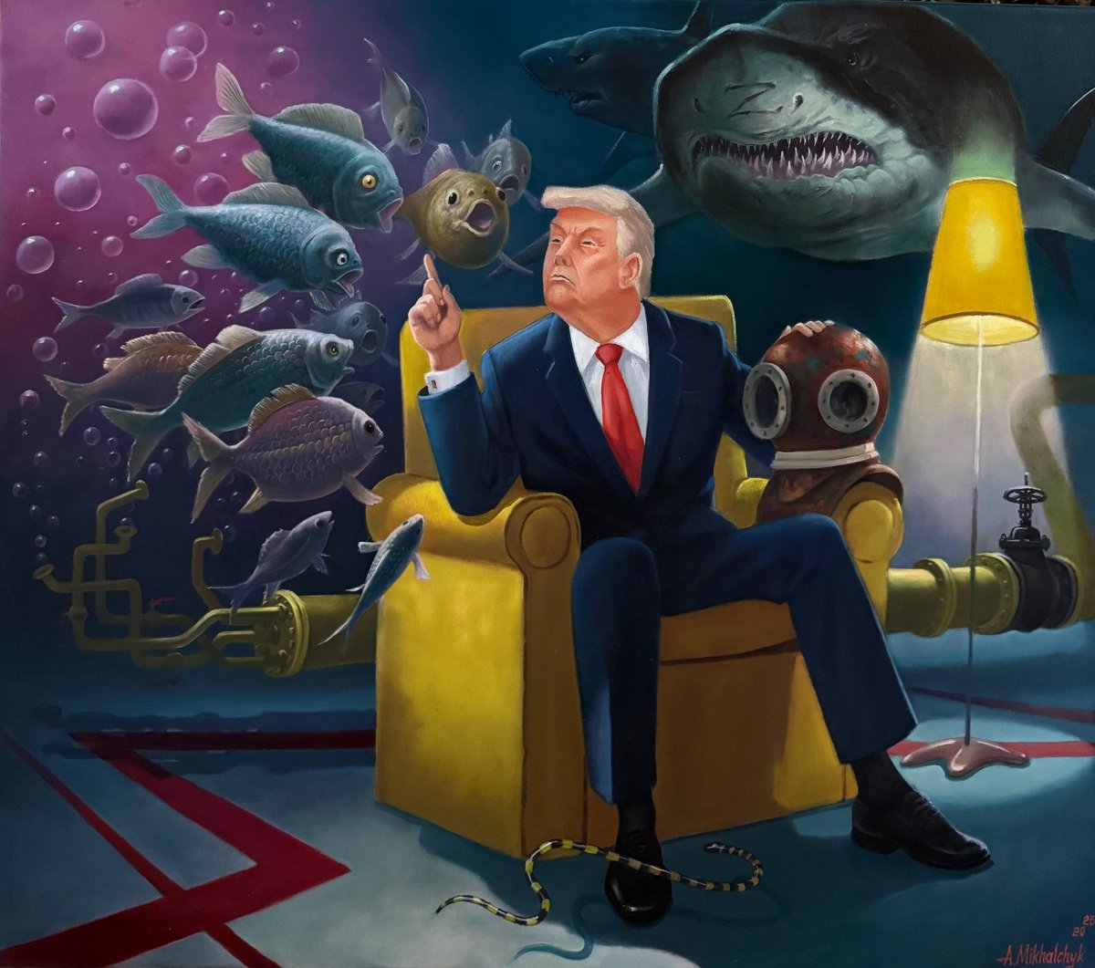 Photorealistic Portrait Oil Painting By Alexander Mikhalchyk, 31 X 28, Sermon., Original Artwork