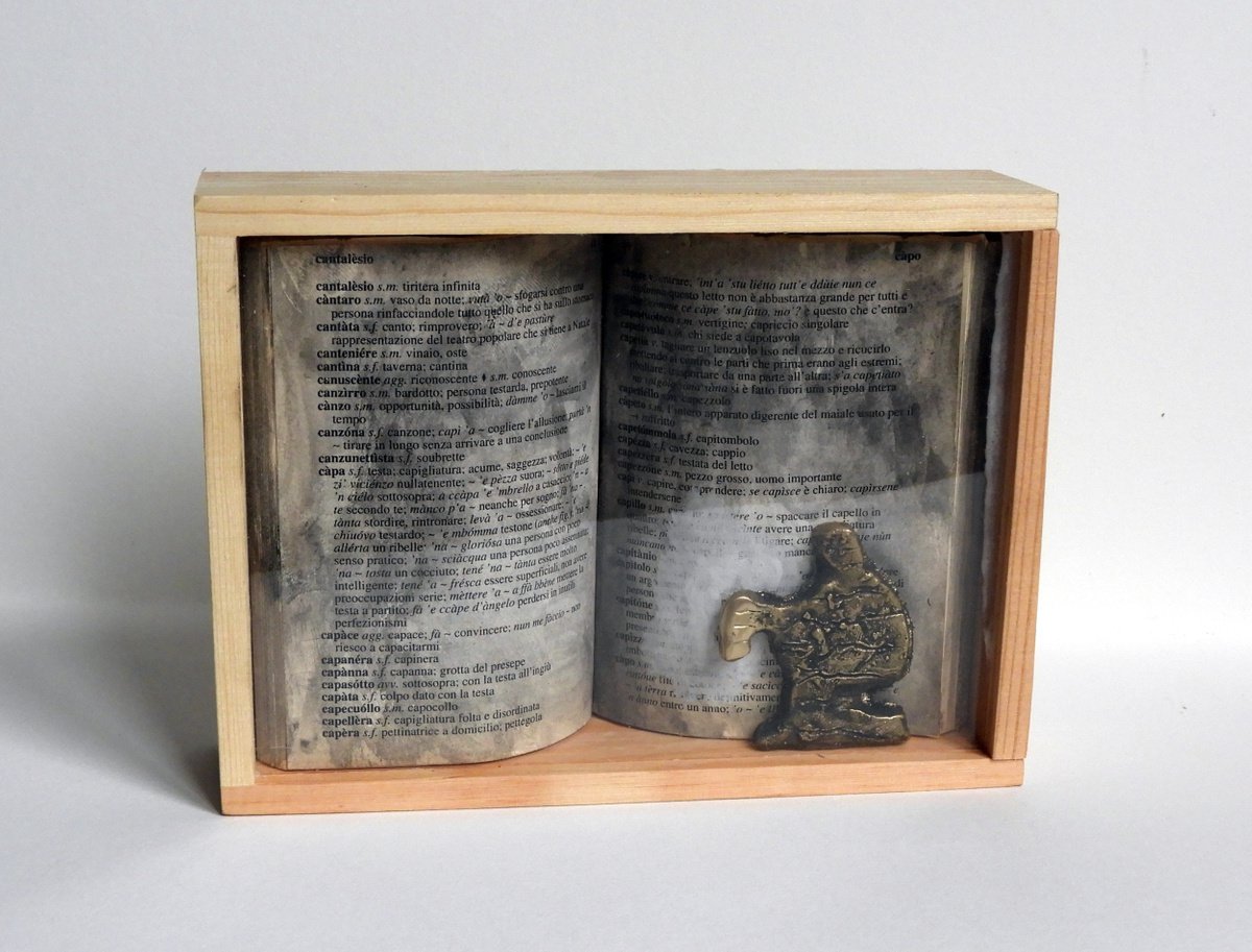 Surrealistic Sculpture , Searching In The Book By Paolo Beneforti, 7 X 6, Artwork For Sale On Artfinder