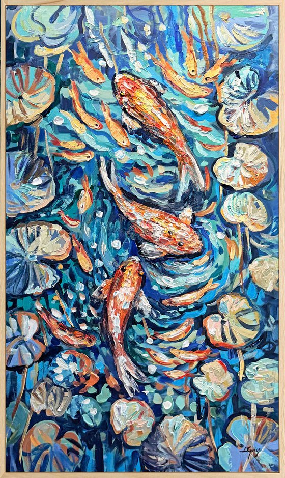 Golden Koi Fish