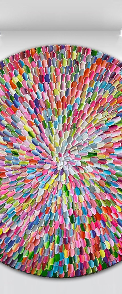 'Pacific orbis rainbow IX' - 30x30” by Tatiana Georgieva