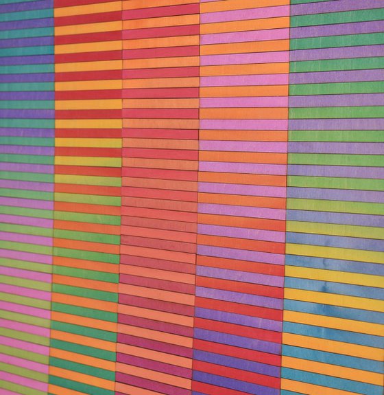 Five Panel Ombre Stripe Colour Study