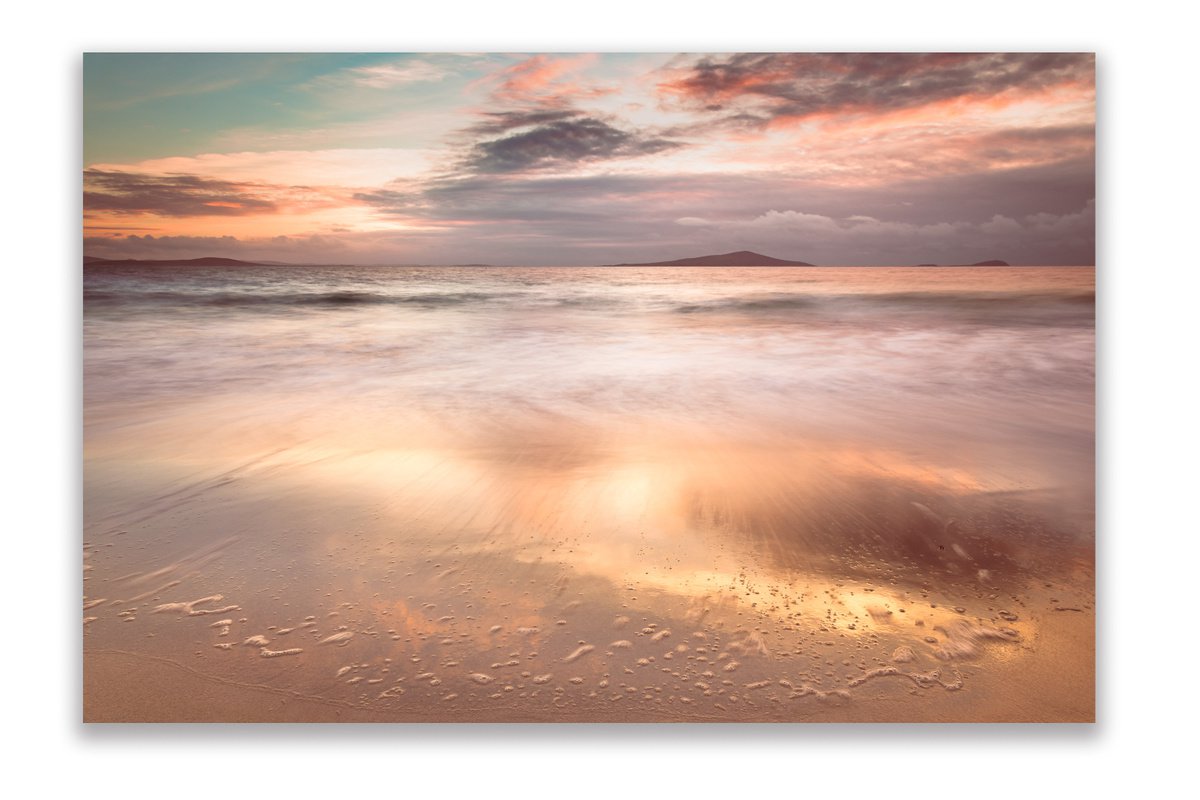 Hebrides Sunset, Isle of Harris - Golden Sunset Over Pabbay by Lynne Douglas