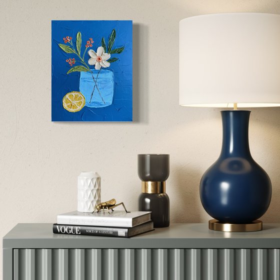 Flowers and lemon 2