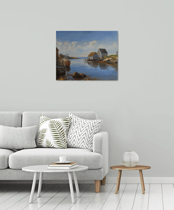 The beauty of Peggy's Cove, (24x30x0.7'')