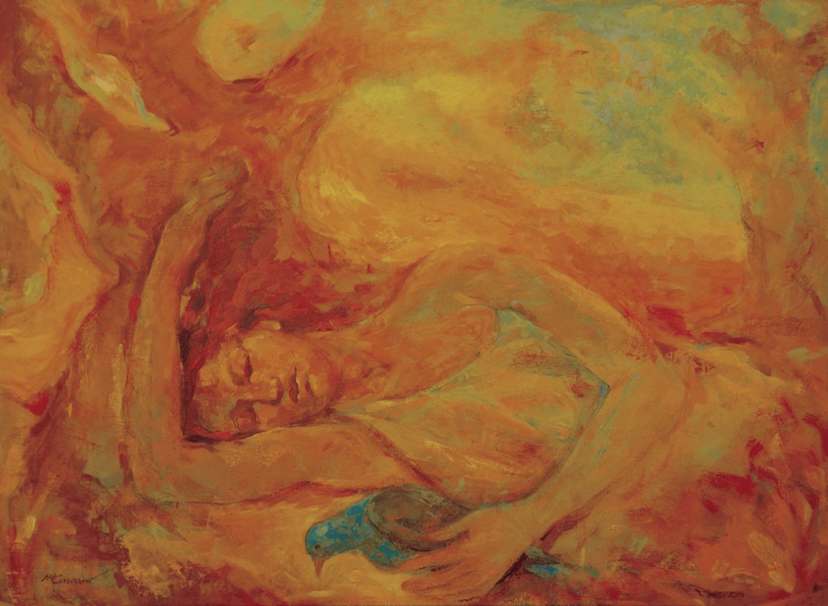 Expressive Oil Painting , Vagabonda By Marcello Carrozzini, 37 X 28, Artwork For Sale On Artfinder