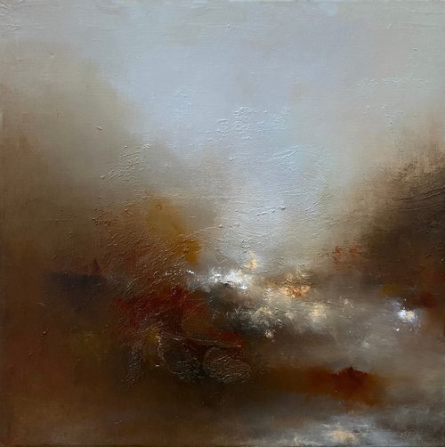 "Warm haze" 45X45 cm  by Elena Troyanskaya by Elena Troyanskaya