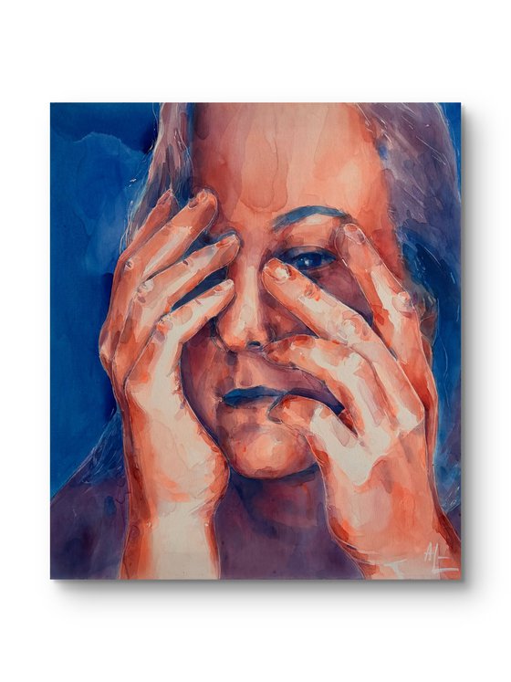 Woman face I see you