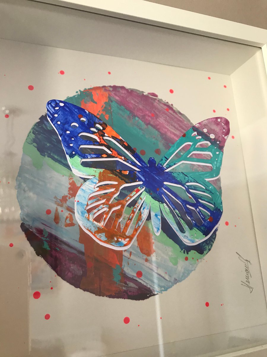 Floating Butterfly #2 by Hernan Reinoso