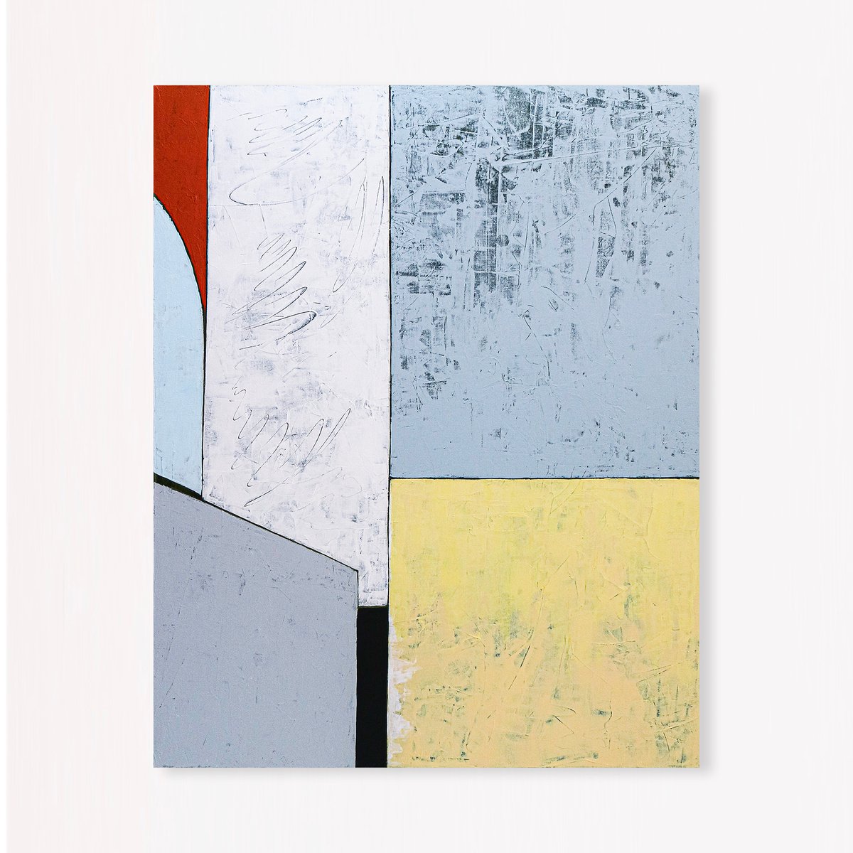 Abstract Acrylic Painting By Hyunah Kim, 32 X 40, Creation Of Leisure, Original Artwork