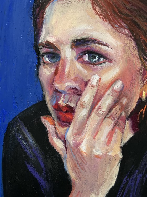 Portrait. Pensive mood.