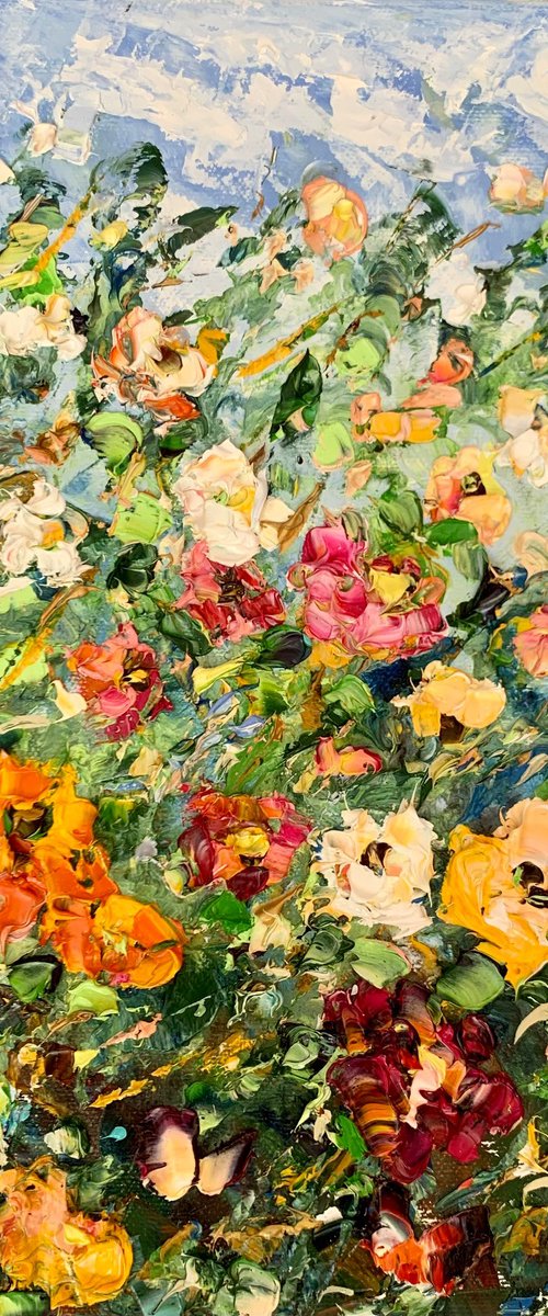 Strawflowers by Vilma Gataveckienė