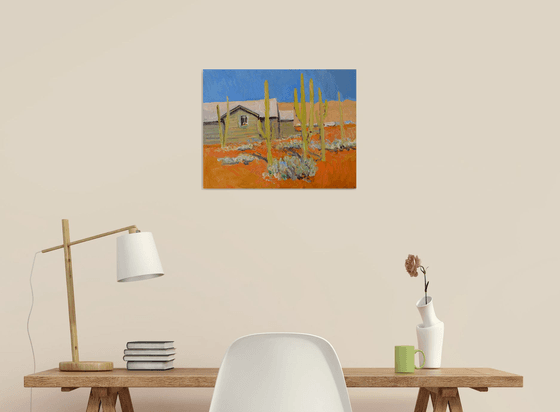 Old Houses and Cactuses
