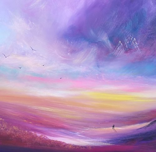 Together V - seascape, stunning, panoramic by Mel Graham