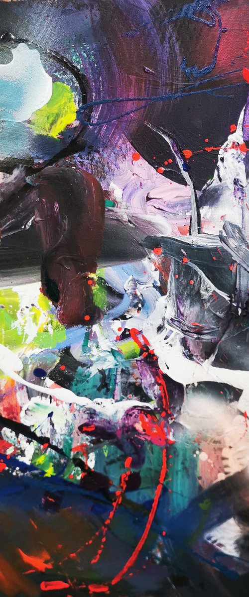 Fascinating Spontaneous Action Painting Gestural Art By O Kloska by Kloska Ovidiu