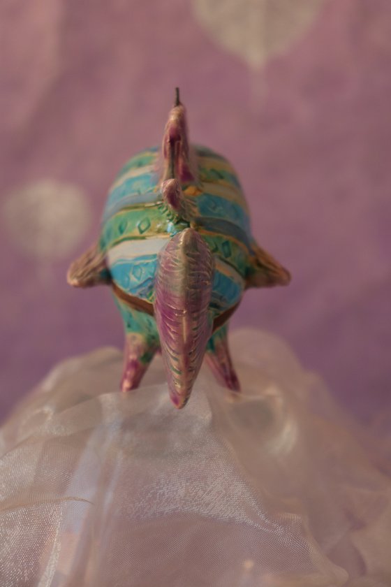 Blue Sky Fish 2021. Tiny  sculpture