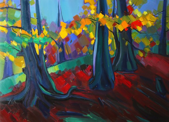 Autumn in forest