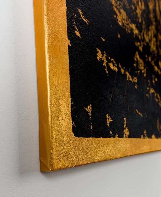 Gold abstract painting BJ262
