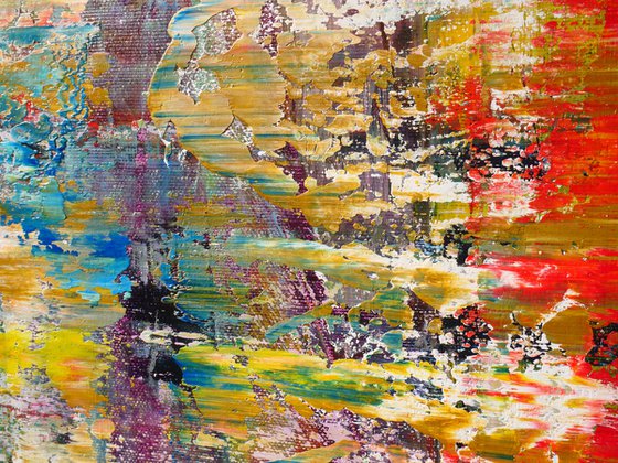 80x65cm Abstract Landscape Painting Original Canvas Art