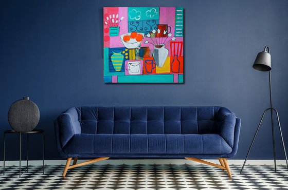 Still Life with a Red Chair