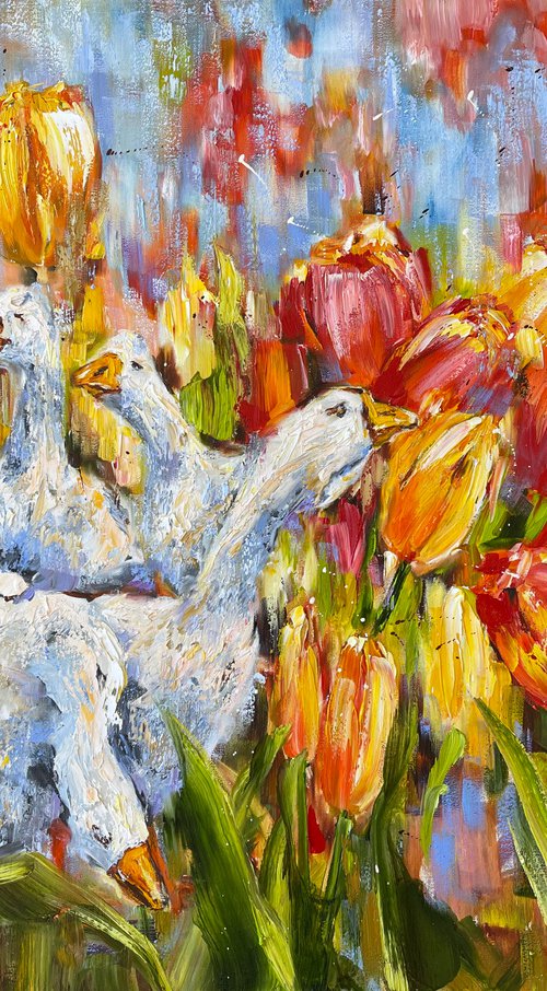Au milieu des tulipes by Diana Malivani