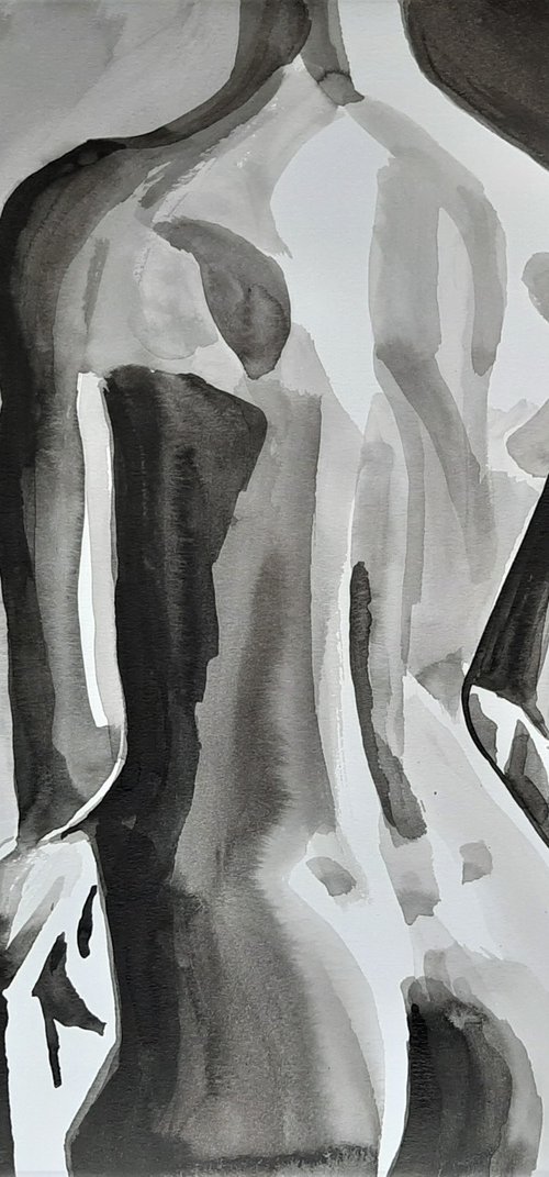 Nude #19 / 34 x 29.7 cm by Alexandra Djokic