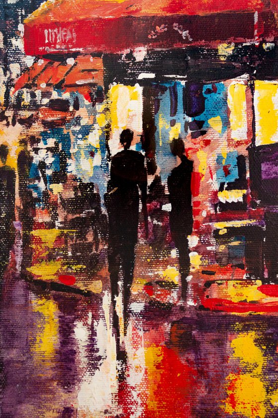 Evening cafe