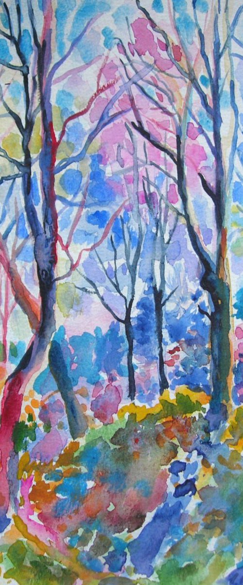 Trees - Inspired by Pissarro by Maja Grecic