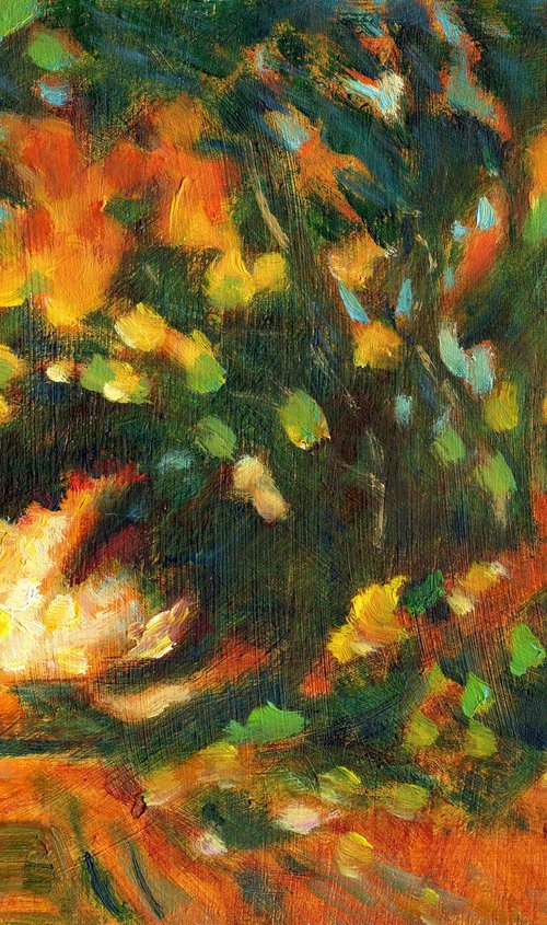 Autumn Path, Urban Landscape by Mary Kemp