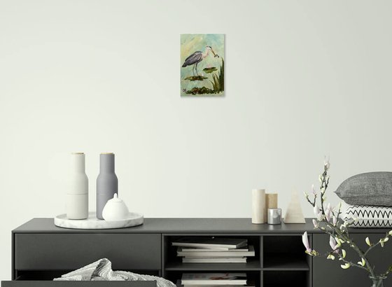 Fishing heron