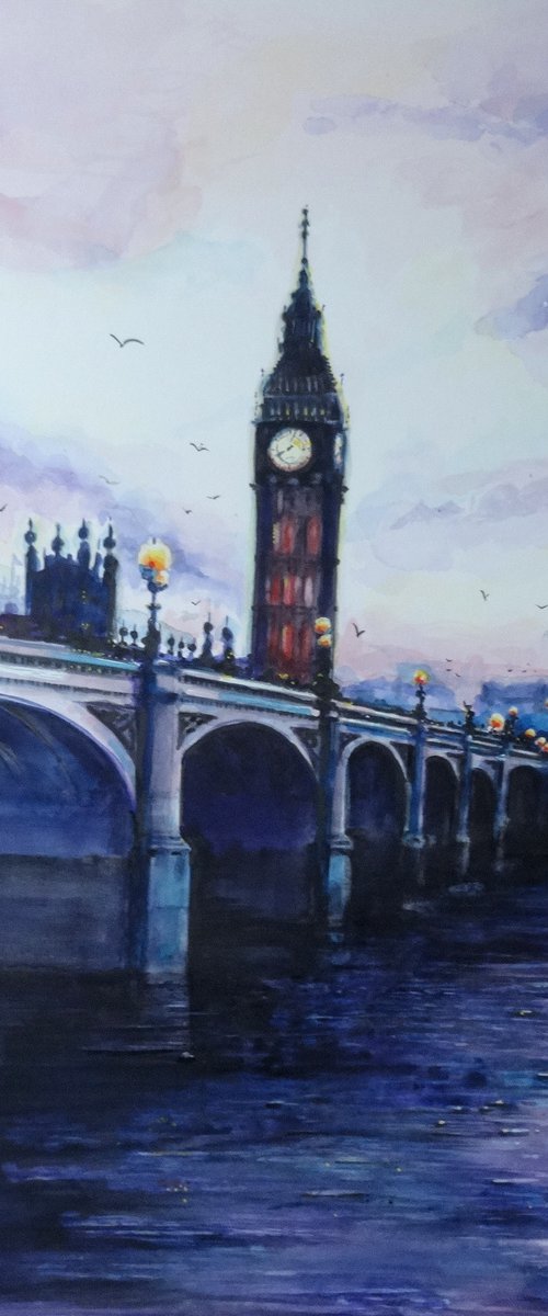 This England, Big Ben by Mel Davies Original Art