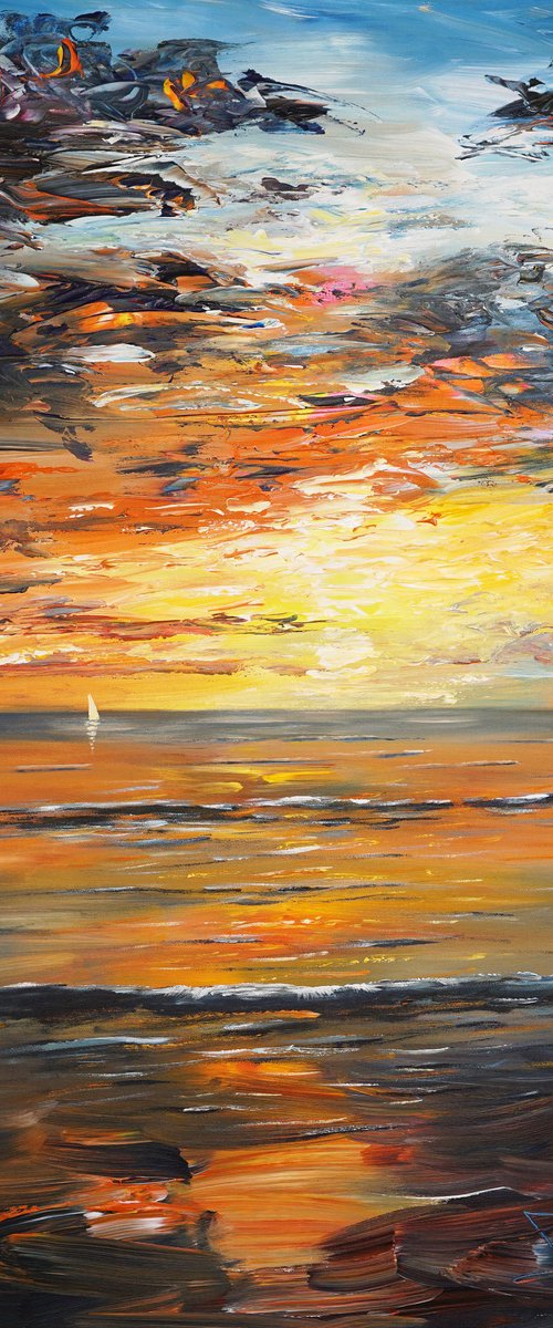 Romantic Seaside Sailing M 1 by Peter Nottrott