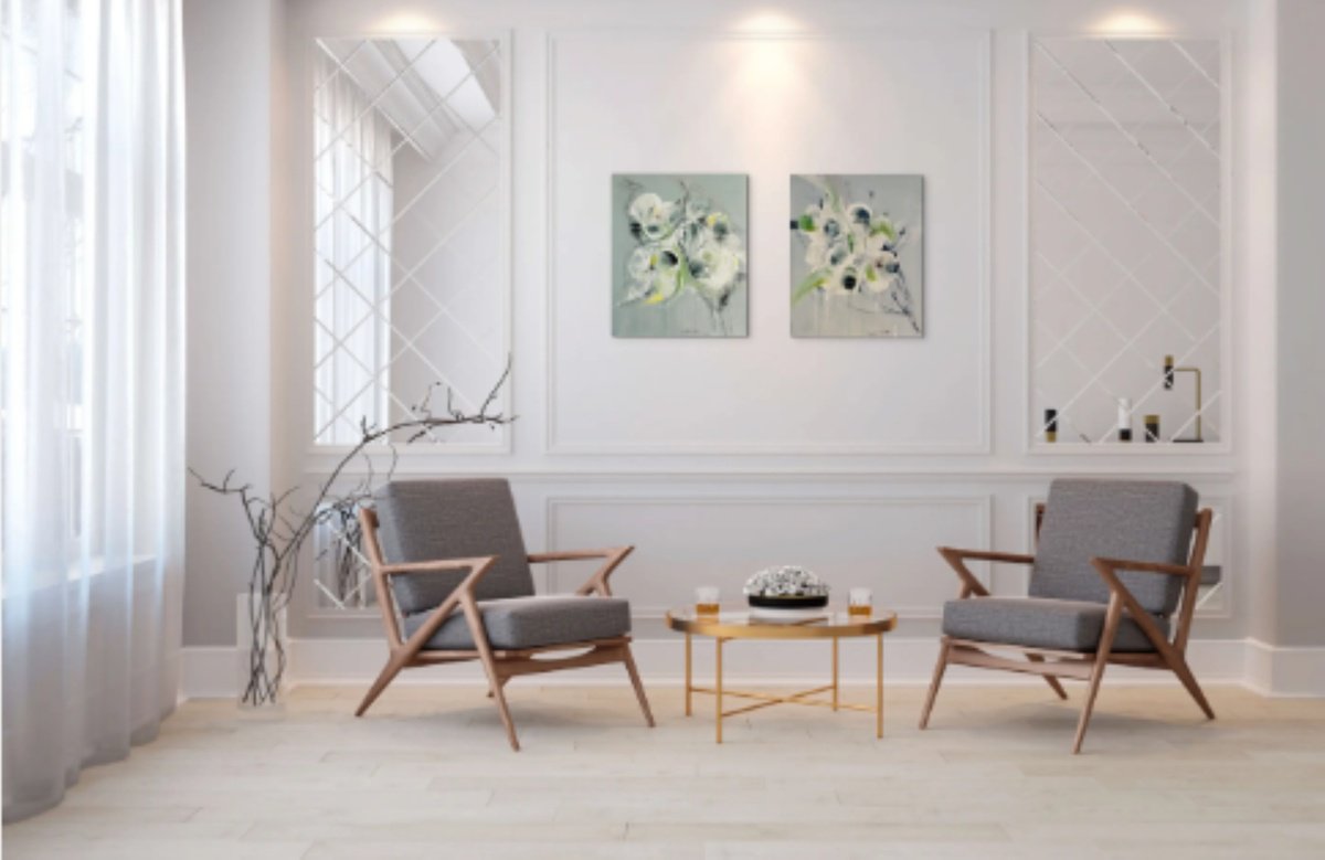 Abstract Painting By Christa Haack, 24 X 28, Flower Rush 2, Original Artwork