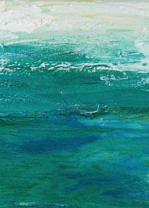 Nature's Music 14 - Small Seascape painting by Kathy Morton Stanion by Kathy Morton Stanion