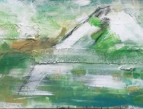 Land behind the seawall - II by Stefanie Rogge