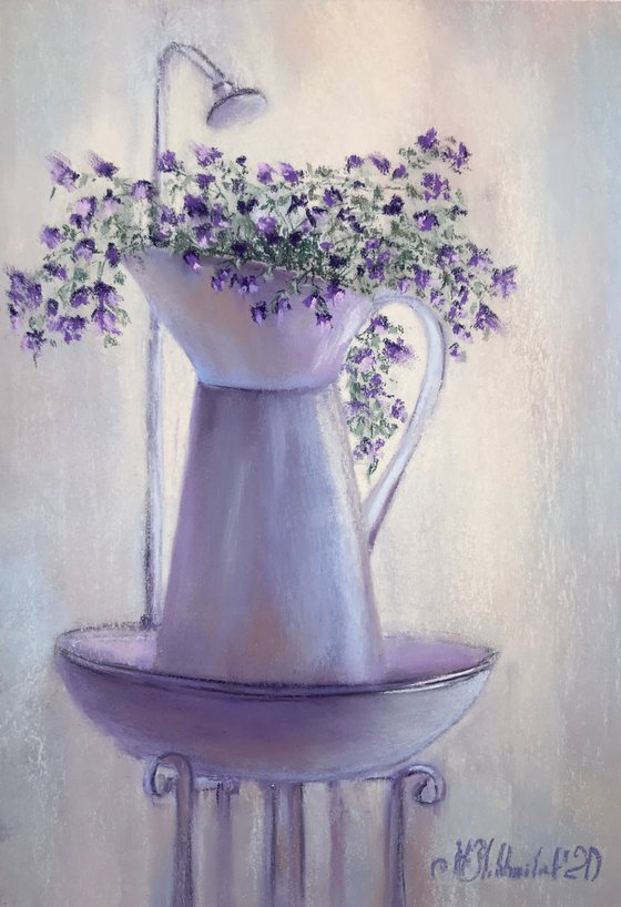 Lavender Provence, series of 3 paintings