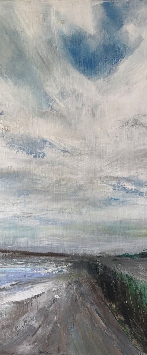 A walk to the Beach by Amanda Lakin Art