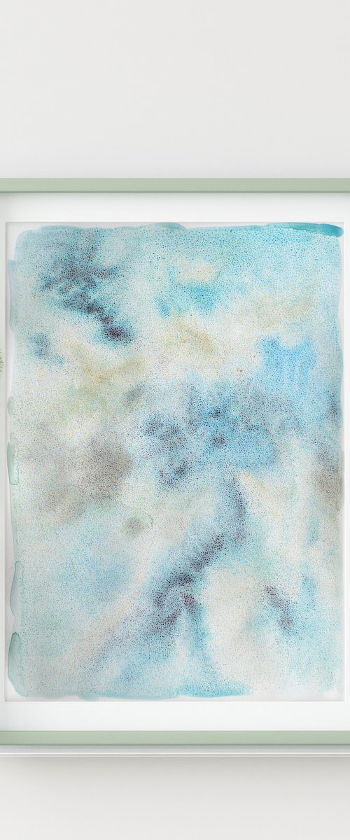 Fresh blue palette abstract artwork by Liliya Rodnikova