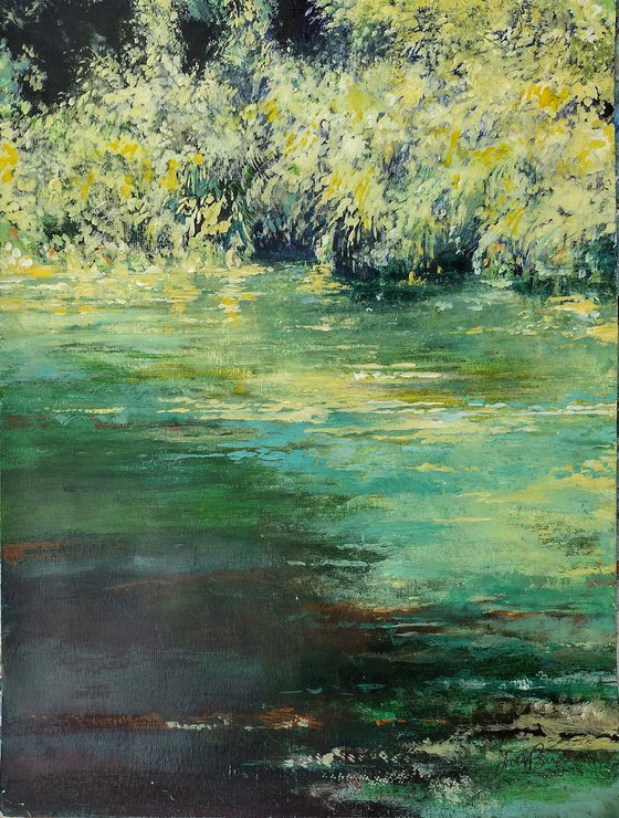 BROOMHILL POND 2 colour study