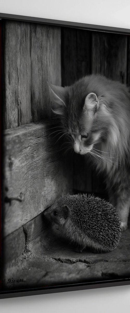 Cat in village B0805N by Ksavera