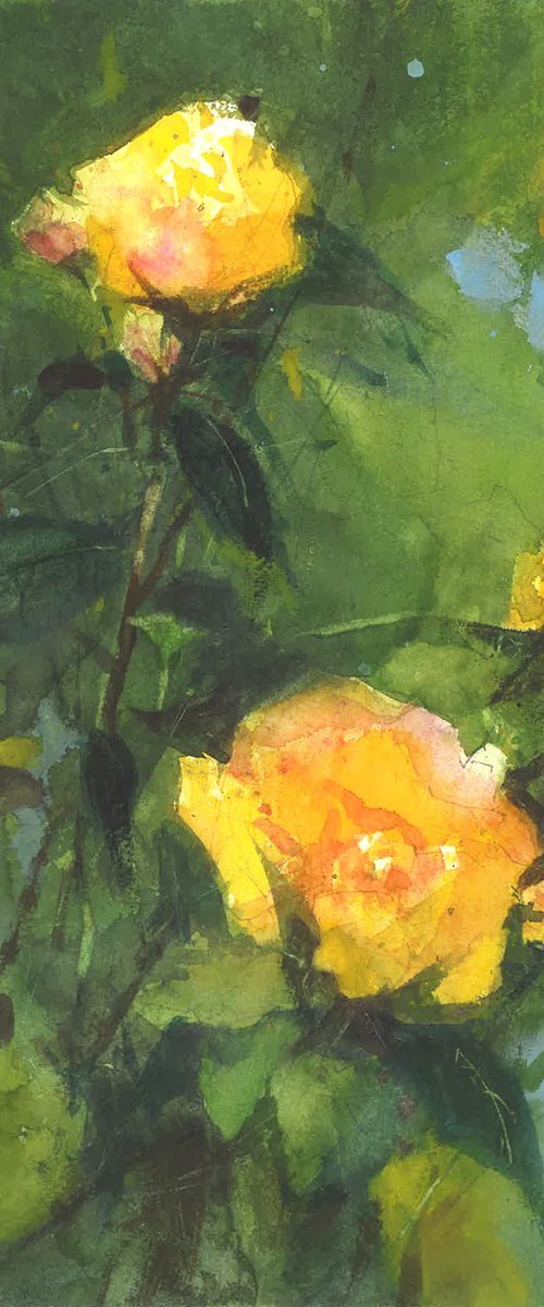 Summer Breath of Yellow Blooms by Yurii Prysiazhnyi