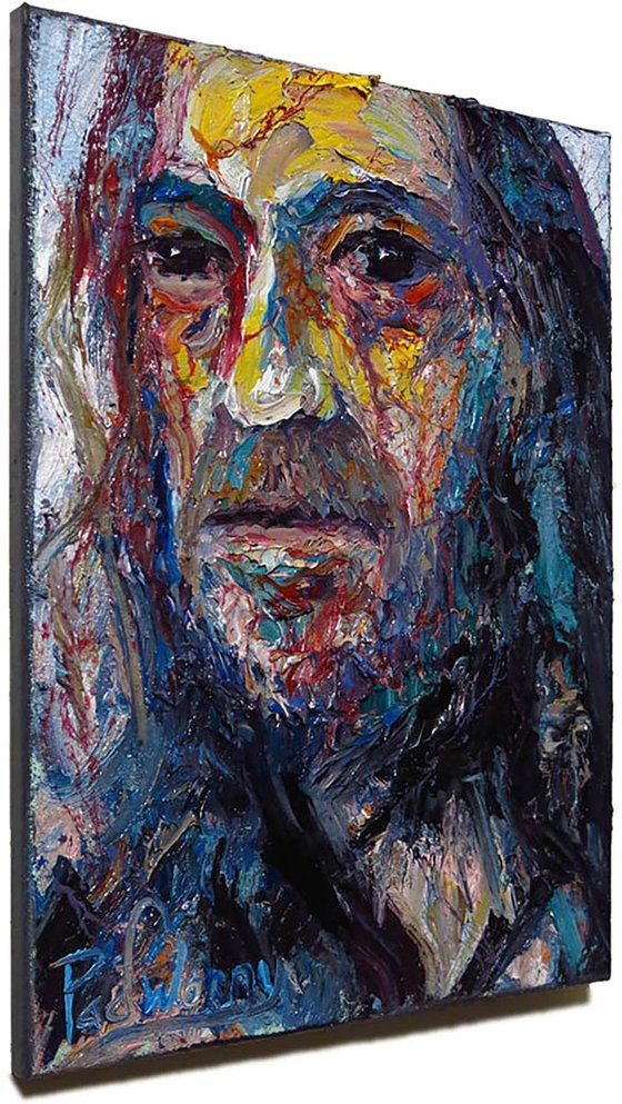 Original Oil Painting Expressionism Modern Portrait