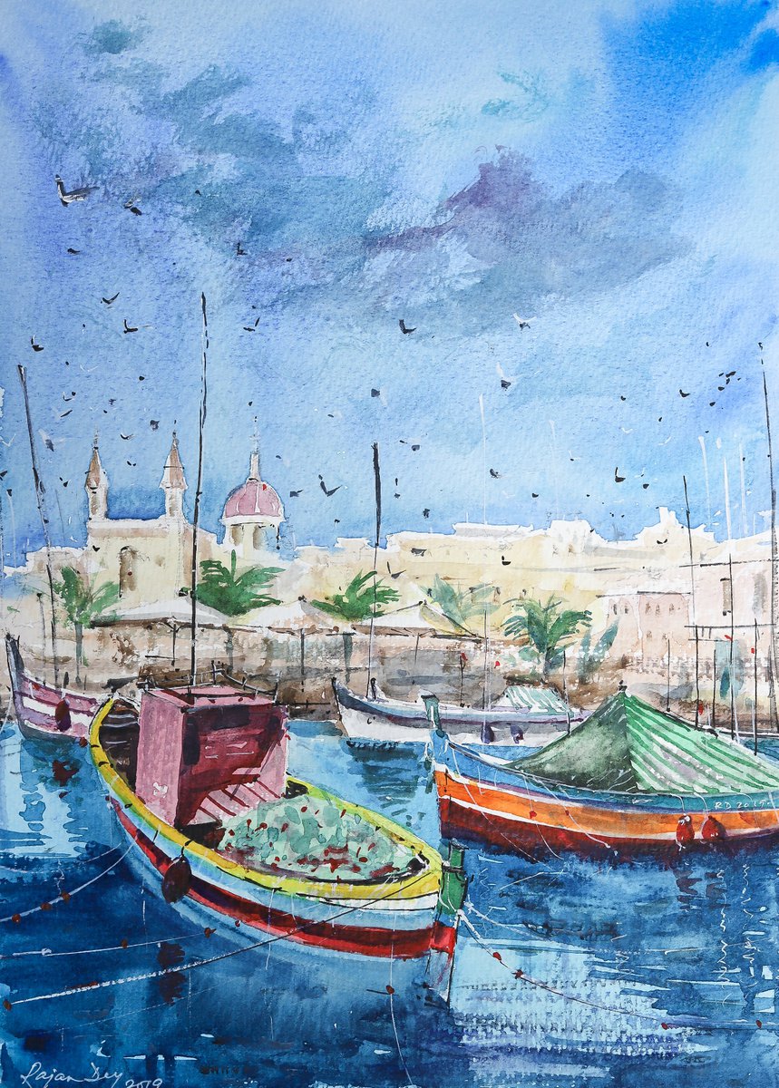 Malta Sea front by RAJAN DEY